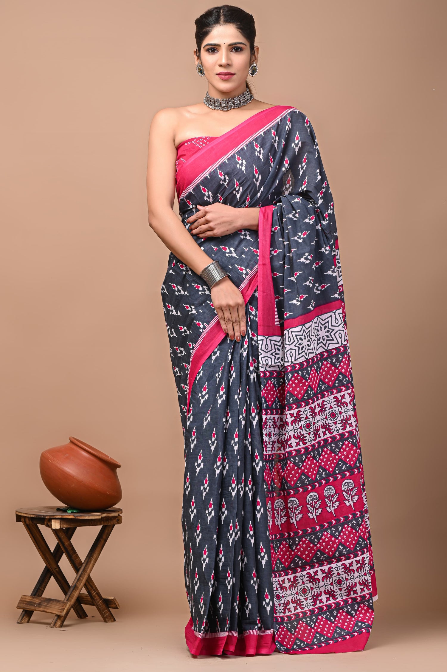 Jaipur Mul Cotton Saree