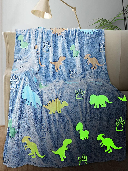 Glow in The Dark Blanket - Dianosure Gifts for Toddler, Kids & Teen | 200cm x 152cm |Queen Size