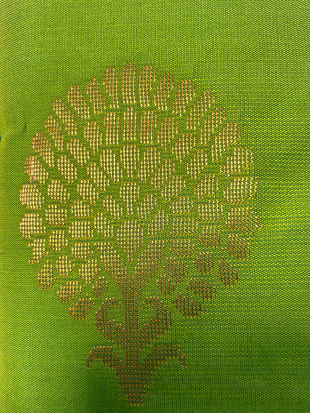 Kanjivaram Tissue Border Soft Silk Sarees (Green and Maroon Colour)