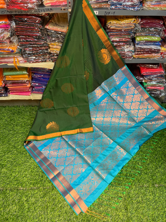 Authentic Kanjivaram Silk Sarees - Nivnyaa Fashion